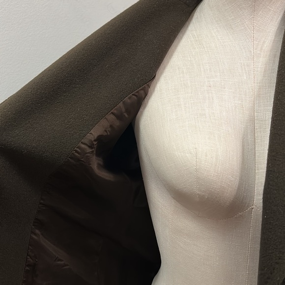 Kate Hill Women’s Brown Wool Cashmere Blend Single Button Blazer size 2P - Picture 8 of 12